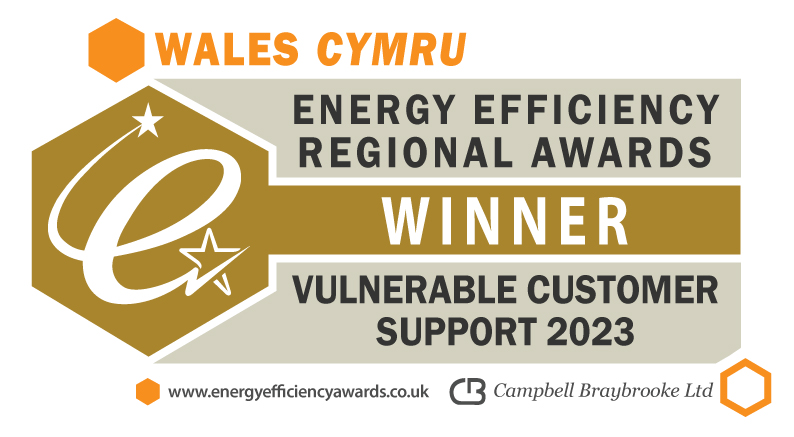 🏆 We have been named Vulnerable Customer Support Organisation of the Year, at the Wales Energy Efficiency Awards 2023. Well done to all our Home Energy Officers! @EEAWARDS2023