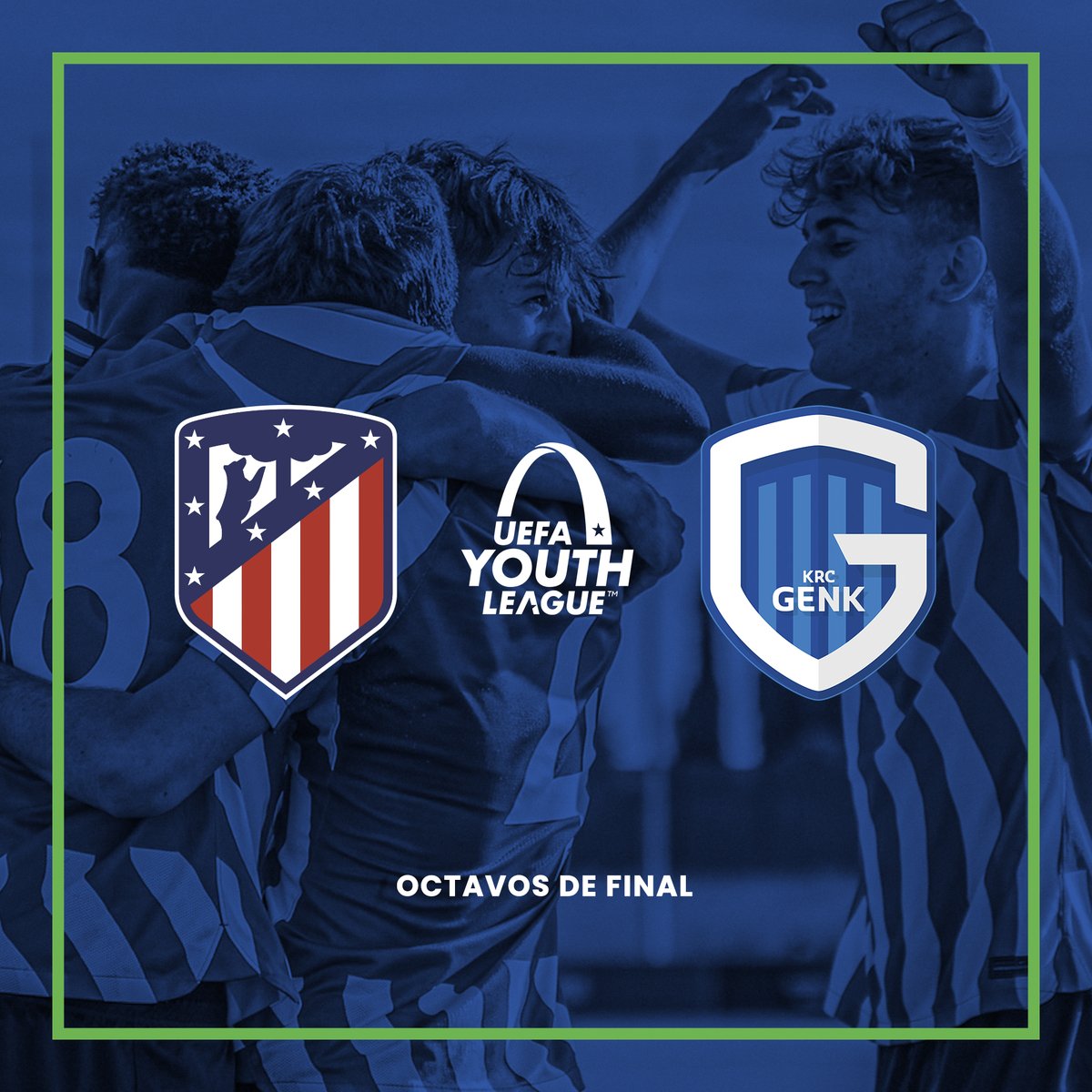 AtletiAcademia's tweet photo. ¡Ya conocemos a nuestro rival en los octavos de final de la Youth League! ⚽⭐

👉 @KRCGenkofficial https://t.co/M8zSy9j6Fg