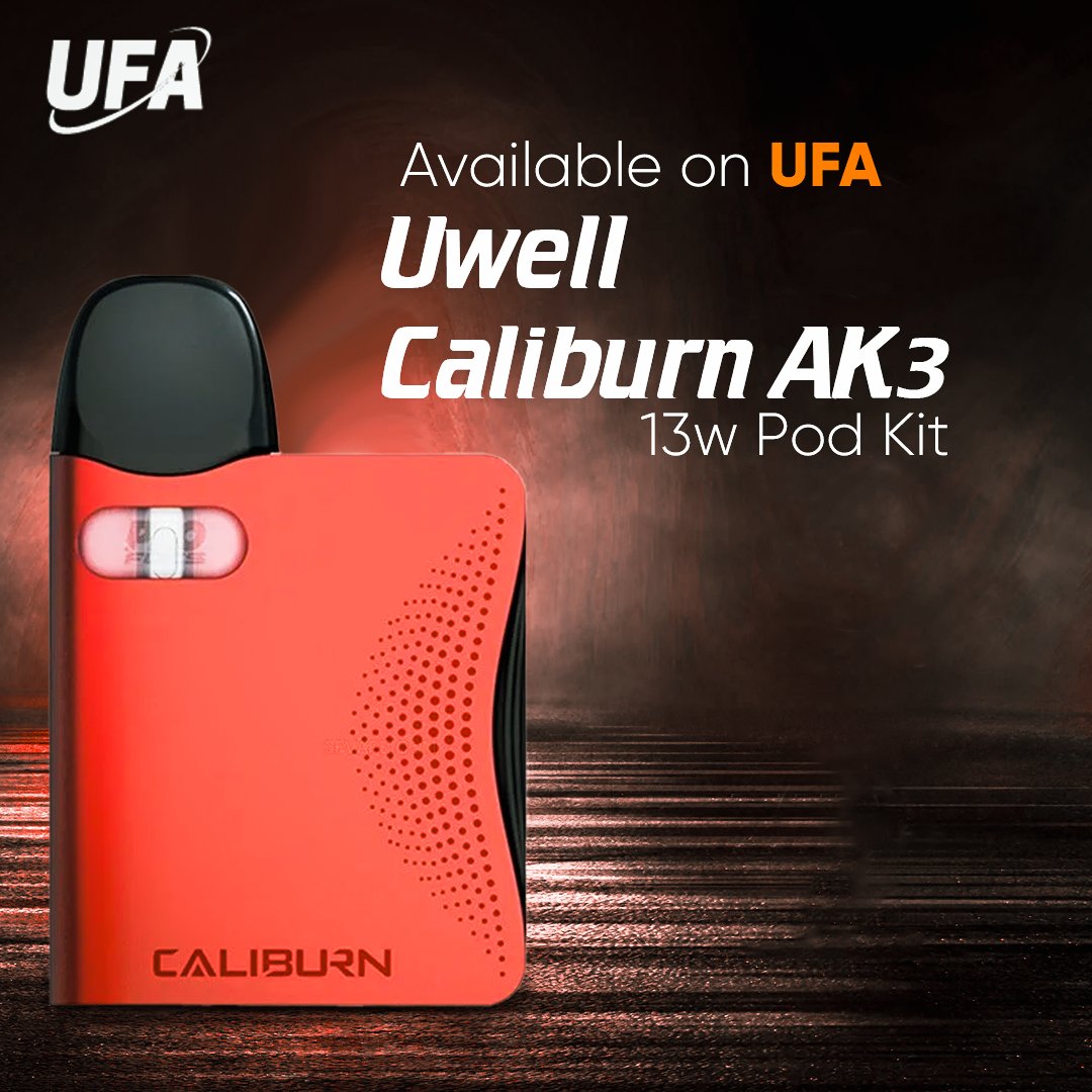 The Uwell Caliburn AK3 pod vape kit is a compact matchbox-style option. Easy to use, it produces a discreet amount of vapour for an MTL (Mouth To Lung) vape.

Order Now - bit.ly/3lmluug
.

.
#UFAMarketplace #UWellCaliburn #CaliburnAK3 #Uwell #podKit #vapeuk #ecigstoreuk