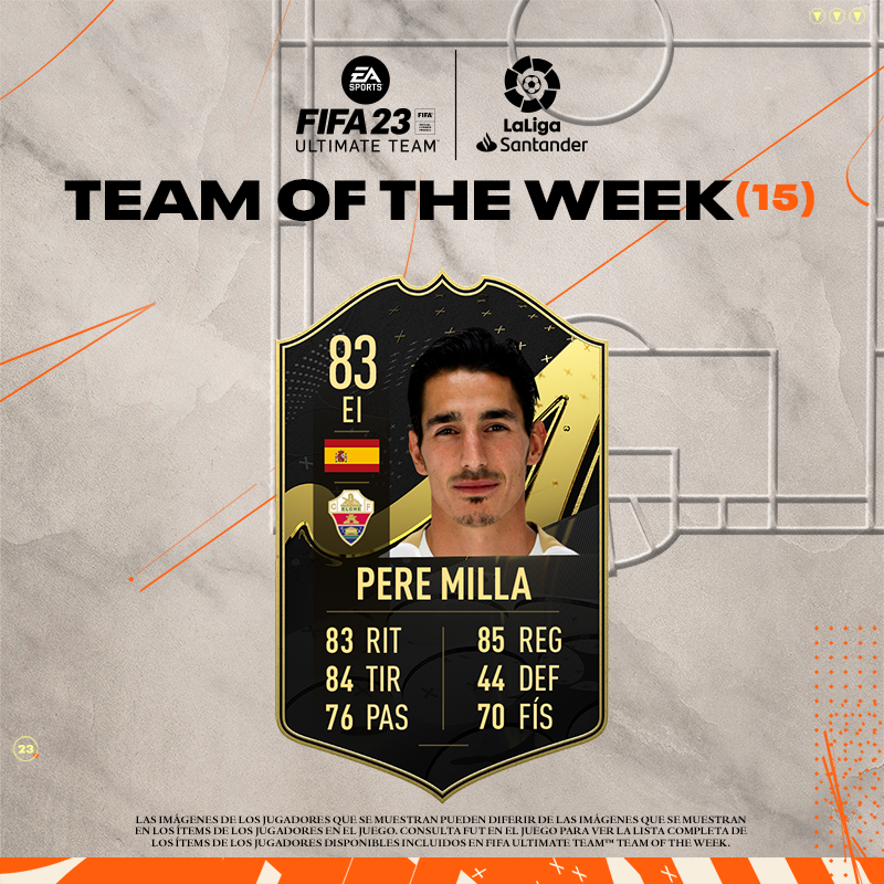 elchecf's tweet photo. La semana pasada, nuestro @PereMilla7 estuvo en el #TOTW 💚🤍

Para celebrarlo, sorteamos una camiseta y una bufanda. Si quieres participar ⬇️

🔄  Haz 𝗥𝗧
👉 Síguenos aquí 
👉 Sigue a @EASPORTSEsp

✅ ¡Menciona a tus amigos para multiplicar tus opciones!