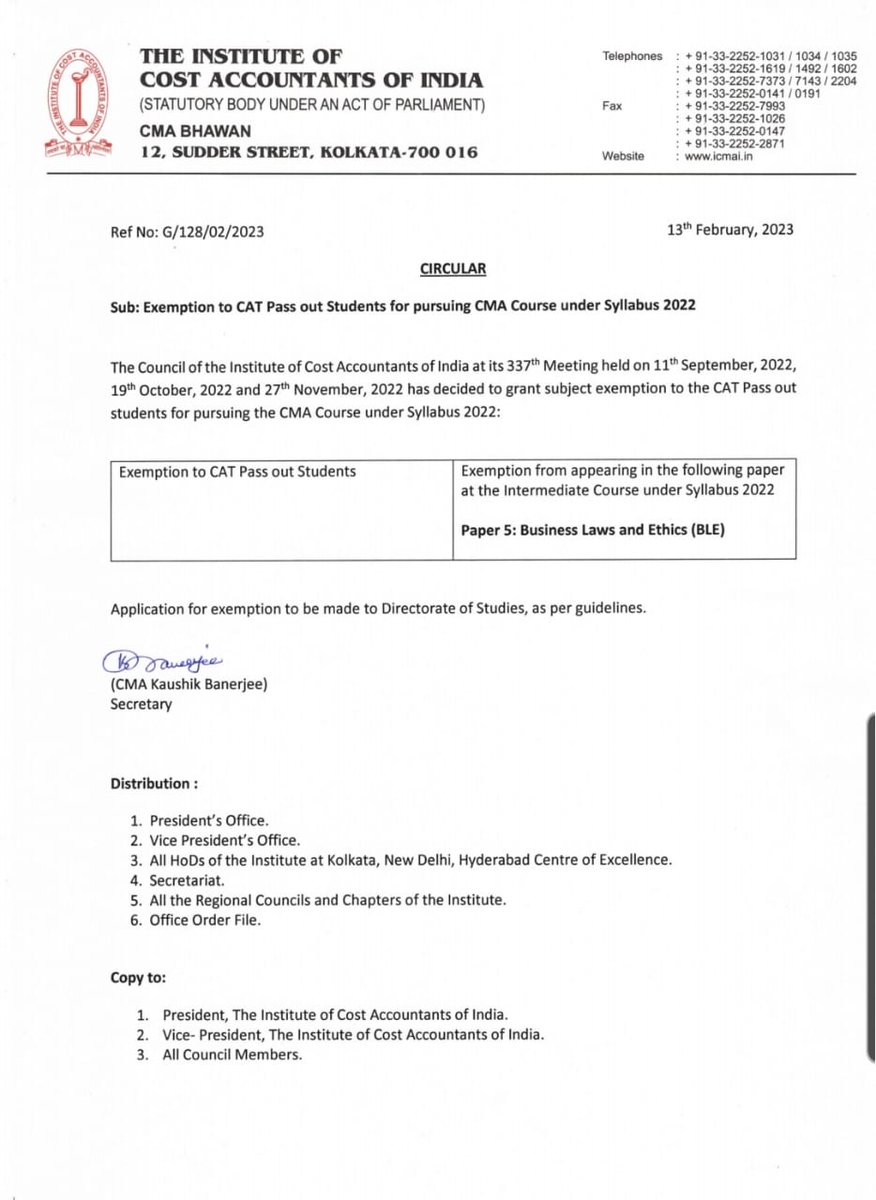 CAT ICAI CMA tweet media