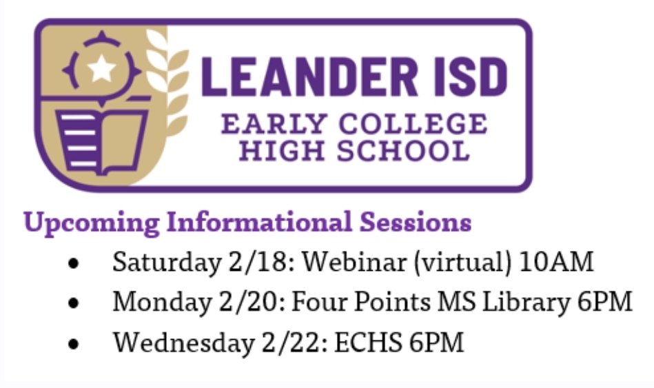 LISD_ECHS's tweet photo. Looking forward to meeting more LISD families! https://t.co/SOGLIJytMN
