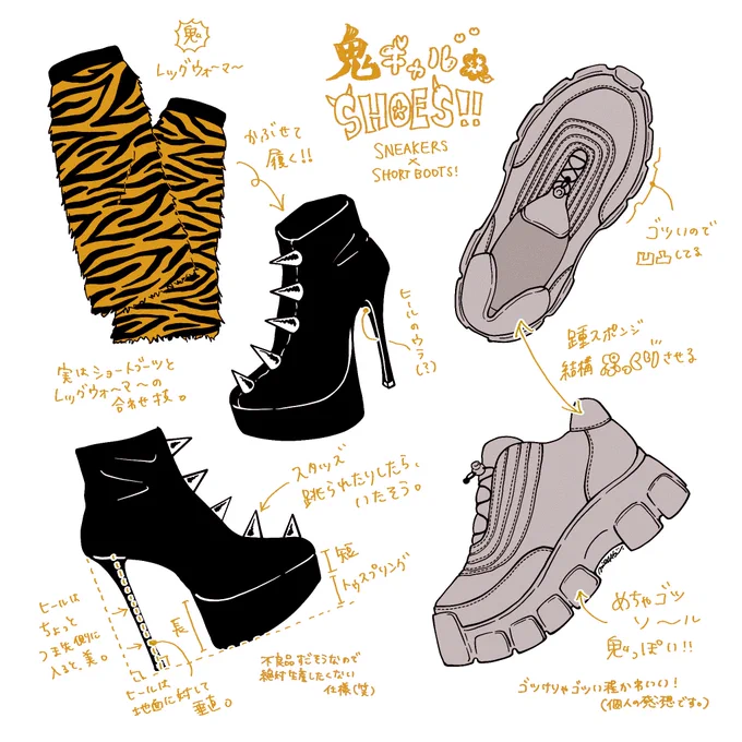 イチマツさんのタグ企画 #一次創作絵師拡散フェス03 に参加しますギャルを描く靴デザイナーです強めの女子とハデめな靴がすき!だれかの「スキ」に刺さればいいなあ〜 