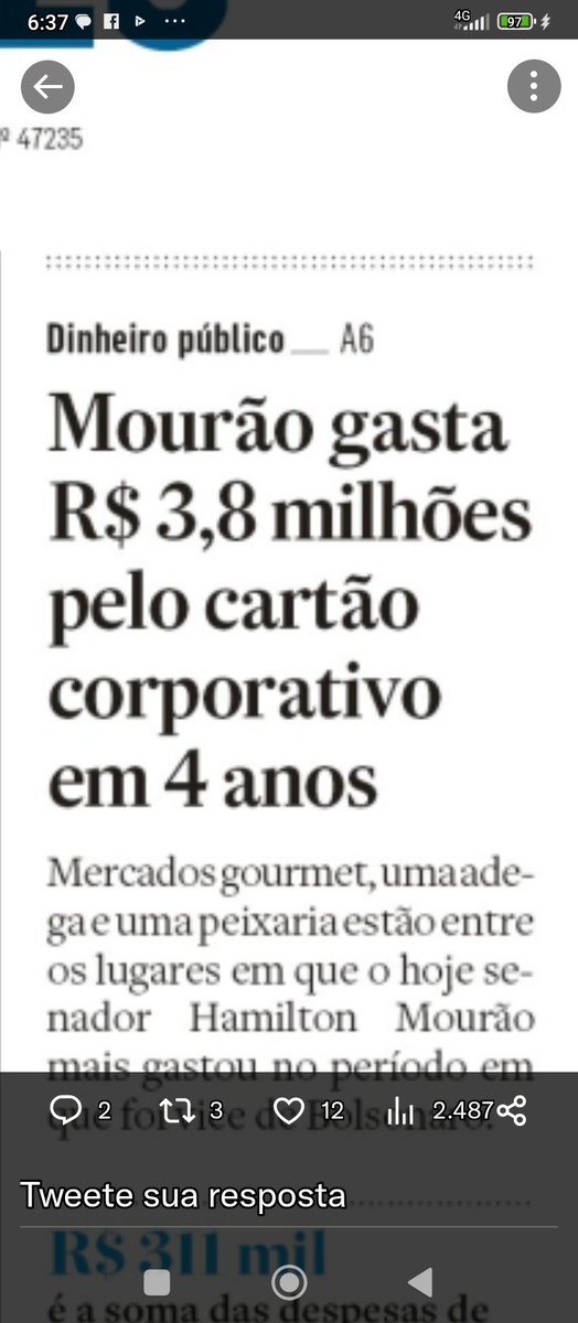 EriBarros18's tweet photo. E pensar que minha conta no Twitter, foi penalizada por 10 dias, por ter nominado Mourão como corrupto e golpista. A justificativa p a suspensão era: ofensa a uma "figura relevante da República". Agora dá pra ver o tamanho da relevância, ah e o corrupto revoltado me bloqueou tb. https://t.co/sNs4qmnN14