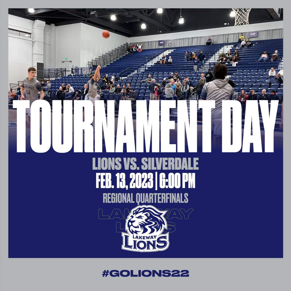 Lakeway Christian Academy Athletics (@lcalions_sports) on Twitter photo It's game day for <a href="/LakewayLionsMBB/">LCA Men’s Hoops</a>! Join us tonight in Lakeway Arena as the Lions welcome Silverdale to kick of the Division II A East Regional Tournament. Go Lions! #lakewaylions #golions22 #lcabasketball It's game day for <a href="/LakewayLionsMBB/">LCA Men’s Hoops</a>! Join us tonight in Lakeway Arena as the Lions welcome Silverdale to kick of the Division II A East Regional Tournament. Go Lions! #lakewaylions #golions22 #lcabasketball
