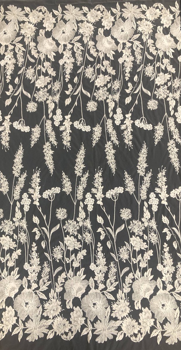 Our 'Bethany' embroidered tulle is now available on the New Fabrics section of our web site at carringtonfabrics.co.uk #carringtonfabrics #bridalfabric #lace #embroideredtulle #fashionfabrics #fashionfabric #dressfabric #weddingfabric