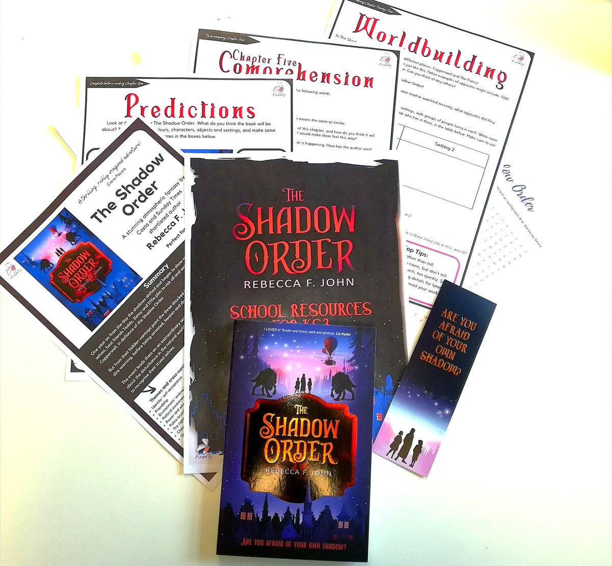 FireflySchools's tweet photo. ⭐️#BookGiveaway⭐️
To celebrate our new #TheShadowOrder #TeachingResources, we’re giving away a copy of the novel by @Rebecca_Writer, along with a copy of the resources, to THREE schools/teachers! You can choose a Year 6 or KS3 pack!
Follow & RT by 5pm on 24th Feb
#EduTwitter https://t.co/9lhUzRfswT