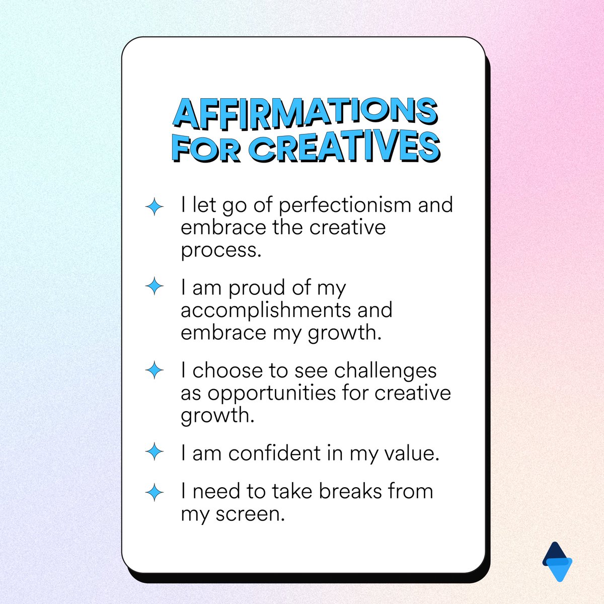postpaddy's tweet photo. Dear Creative,
You have the power to turn your visions into reality.
We are rooting for you!
#Postpaddy #mondayaffirmation #socialmediamanagers #digitalcreator #contentcreators https://t.co/23NgIbim0I