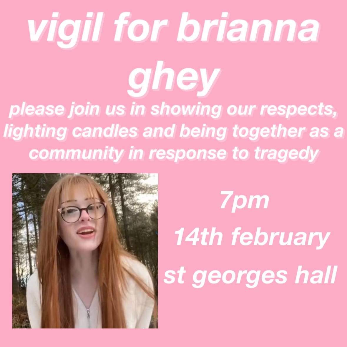 LIVERPOOL 🏳️‍⚧️

vigil for brianna ghey, tomorrow at 7pm xxx
