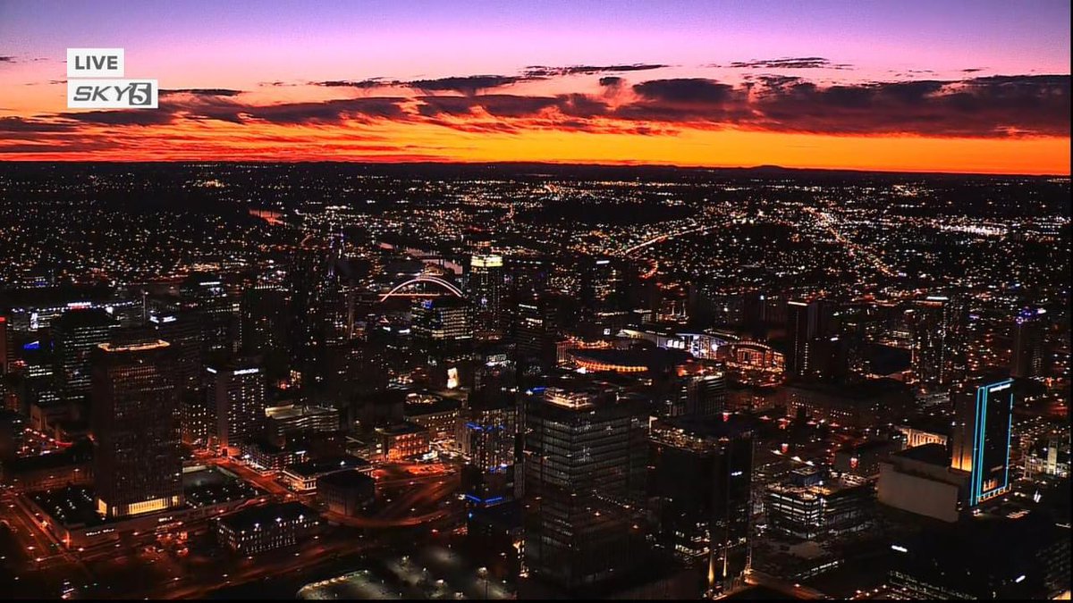 HenryRothenberg's tweet image. HELLO @visitmusiccity! How about this sunrise view from the ONLY news chopper in the region, @NC5’s Sky 5! #sunrise #NoFilter #helicopter #Nashville