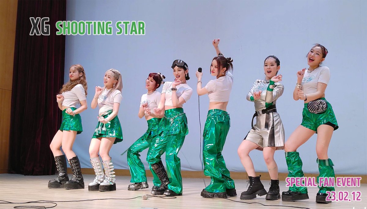 230212 XG - Shooting Star (TikTok Challenge ?!) ...@ Special Fan Event ...틱톡 챌린지 영상을 찍는다고 했던 거 같은데... :P 알파즈에게 포인트 안무를 가르쳐 주기도 했다. #XG #팬미팅 
youtu.be/KmQXZKWGKTE