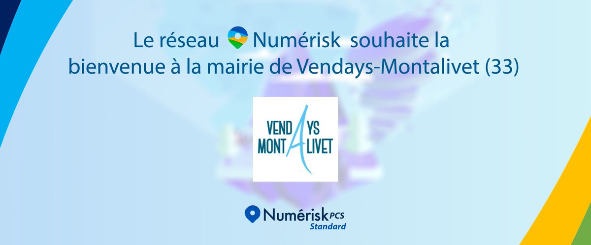 Cher réseau,

🏡 Nous souhaitons la bienvenue dans la communauté Numérisk à Vendays-Montalivet - Gironde (33).

🌐 3ème commune du dépt à nous rejoindre, la mairie a retenu notre service Numérisk PCS Standard pour la gestion et l'activation de son Plan Communal de Sauvegarde