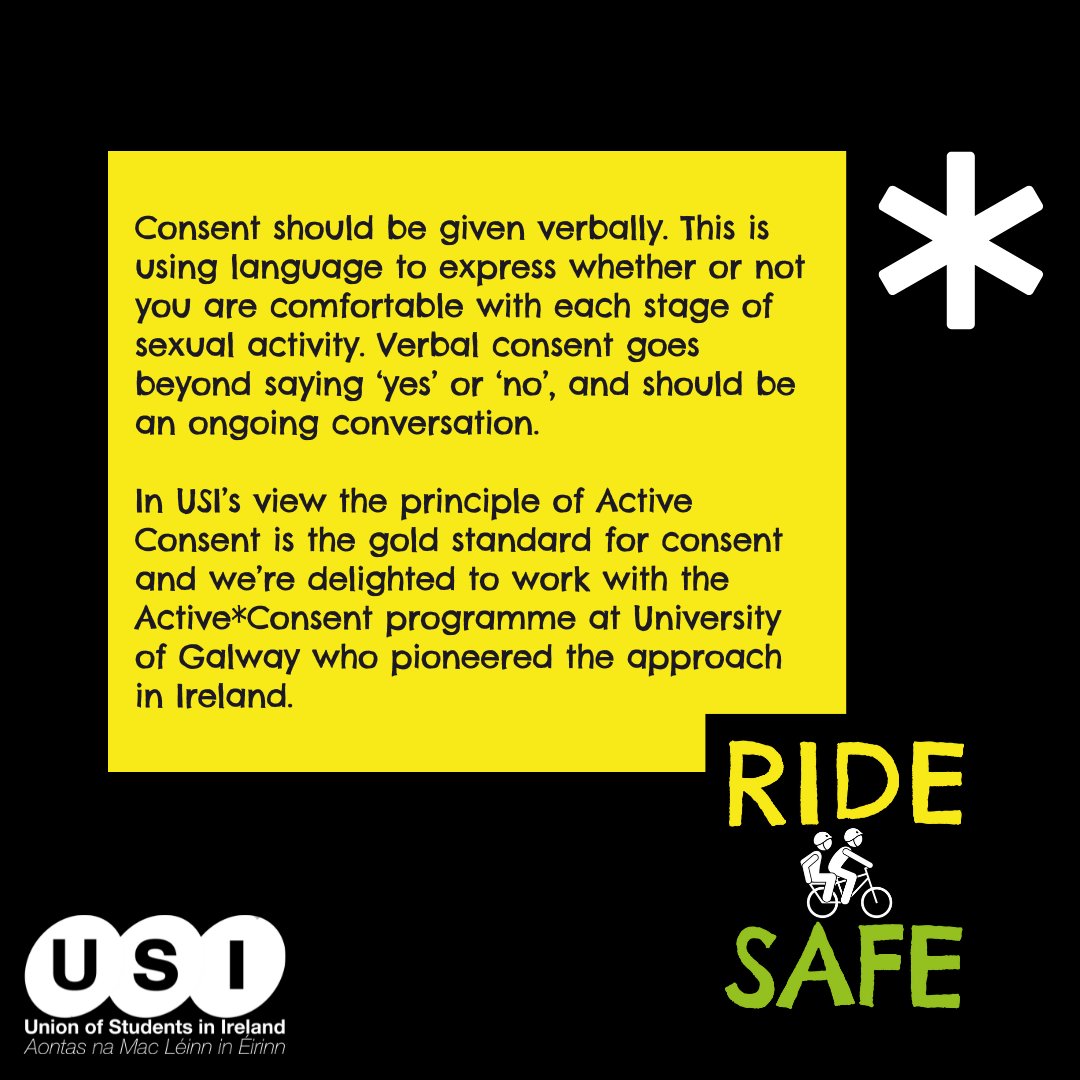 amle_ie's tweet photo. It's #SHAGWeek at USI and to kick-off the week, we're thinking and talking about ✨Consent✨

Consent is not only sexy, it's necessary. So we're giving you all the lowdown to make sure you're in the know &amp; can #RideSafe 🚴

Get all the ℹ️ you'll need on https://t.co/LgTTxiM08o 💋 https://t.co/Bo40HgXn5b