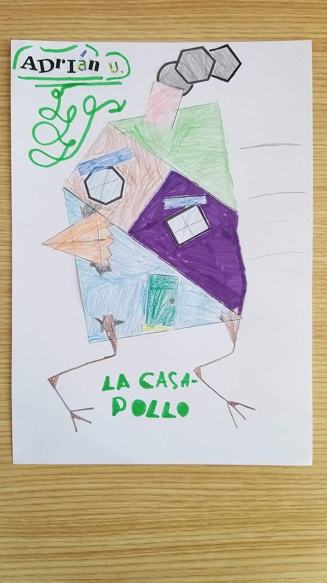 AlqueriaCiclo3's tweet photo. Elaboramos nuestro Picasso en un taller llamado "Mi Picasso". Después de comentar sobre la época cubista con los datos que aportan en bitácora, partimos de diferentes figuras geométricas para hacer una composición a modo de collage dándole color. #AlqueriaPicasso https://t.co/qsL5k3OwDj