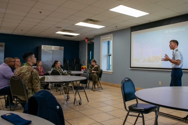 The 8th Coast Guard District, located in New Orleans, hosted JAG representatives from across the branches who were in town for the ABA Midyear Conference. Joint events are a great opportunity for Air Force JAGs to build vital relationships with our sister service counterparts.