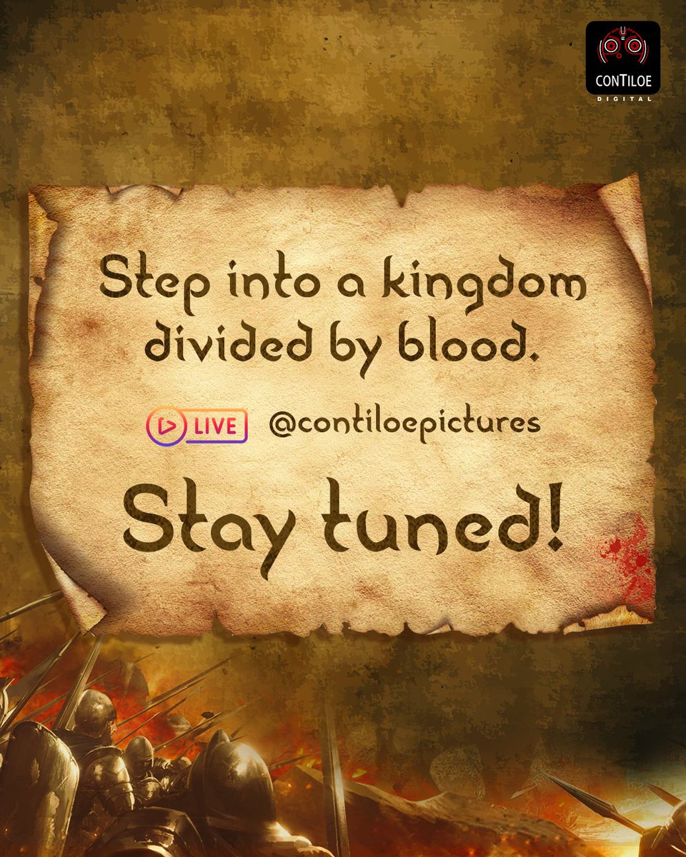 Contiloe1's tweet photo. Ready for a royal takeover? 👑
Get a sneak peak into the kingdom!
Join us LIVE, only on our Instagram handle. Stay tuned!
#Contiloe #ContiloePictures #ContiloeStudios https://t.co/AW4K2SIGHR