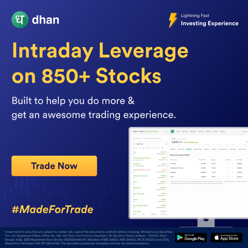 DhanHQ's tweet photo. Dhan is #MadeForTrade with awesome features like MTF, TradingView Charts, Advanced Option Chain, &amp; much more!