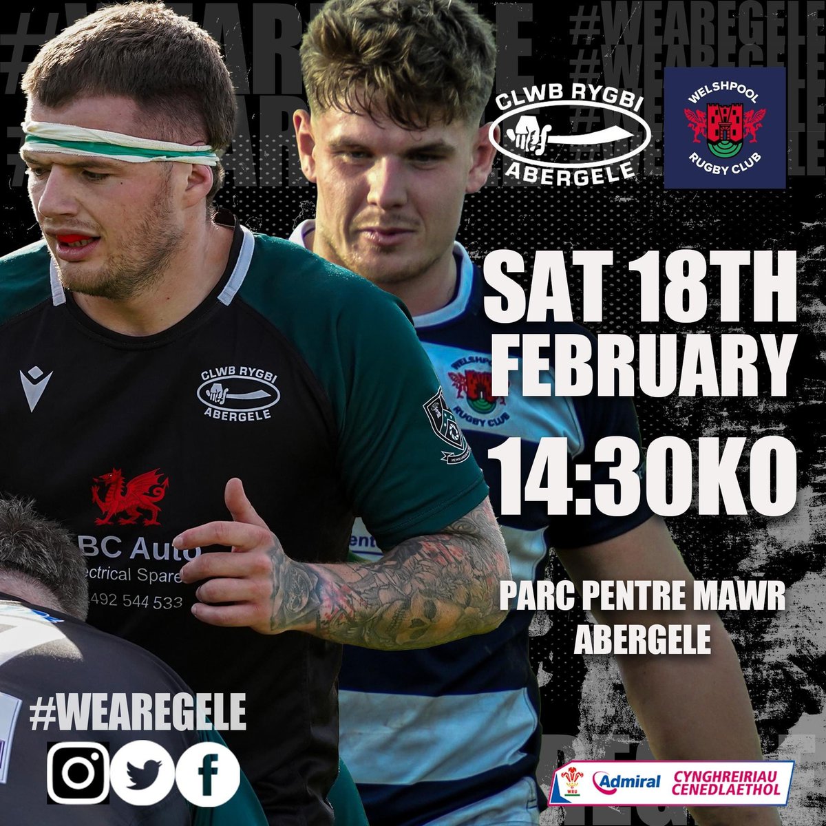 Clwb Rygbi Abergele (@clwb_rygbi_gele) on Twitter photo GรM NESAF | NEXT UP ๐
We welcome <a href="/WelshpoolRFC/">Welshpool Rugby Club</a> to Parc Pentre Mawr on Saturday. Bring some noise down to the sidelines!
#wearegele GรM NESAF | NEXT UP ๐
We welcome <a href="/WelshpoolRFC/">Welshpool Rugby Club</a> to Parc Pentre Mawr on Saturday. Bring some noise down to the sidelines!
#wearegele