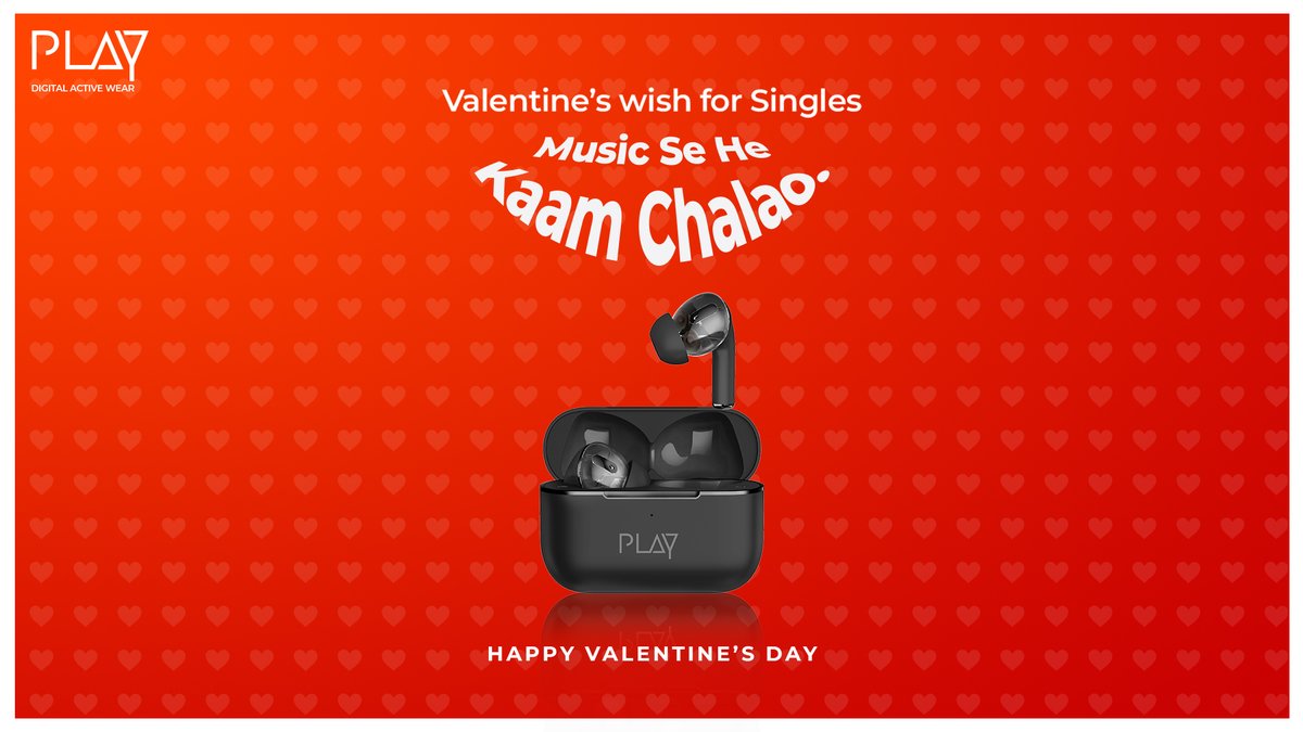 playonsocial_'s tweet photo. Hey, singles! We got a Dual-Driver TWS for you.😜
#Singles #PLAYGODUALPODS #DualDrivers #EBEL #ValentineWeek #Valentines #MusicHeads #Musiclovers #MusicIsLife #WirelessEarbuds #WorldOfPLAY #IPLAYMyWay #LoveForBass https://t.co/6SKcCwQwXy