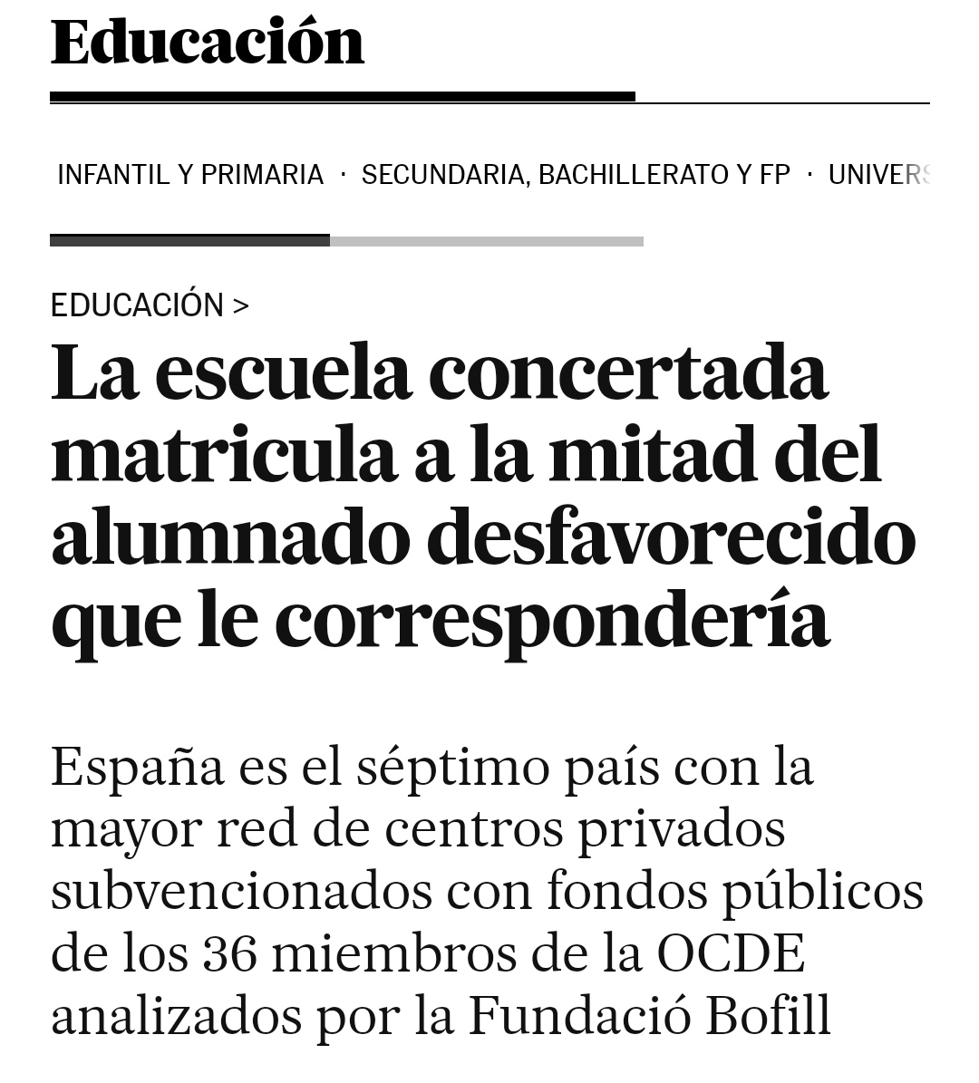 tonisolano's tweet photo. Si aún tenéis dudas de cómo sería una sanidad concertada, cambiad en estos titulares la palabra escuela o colegio por la palabra hospital o ambulatorio. https://t.co/BJJdJw7kVH