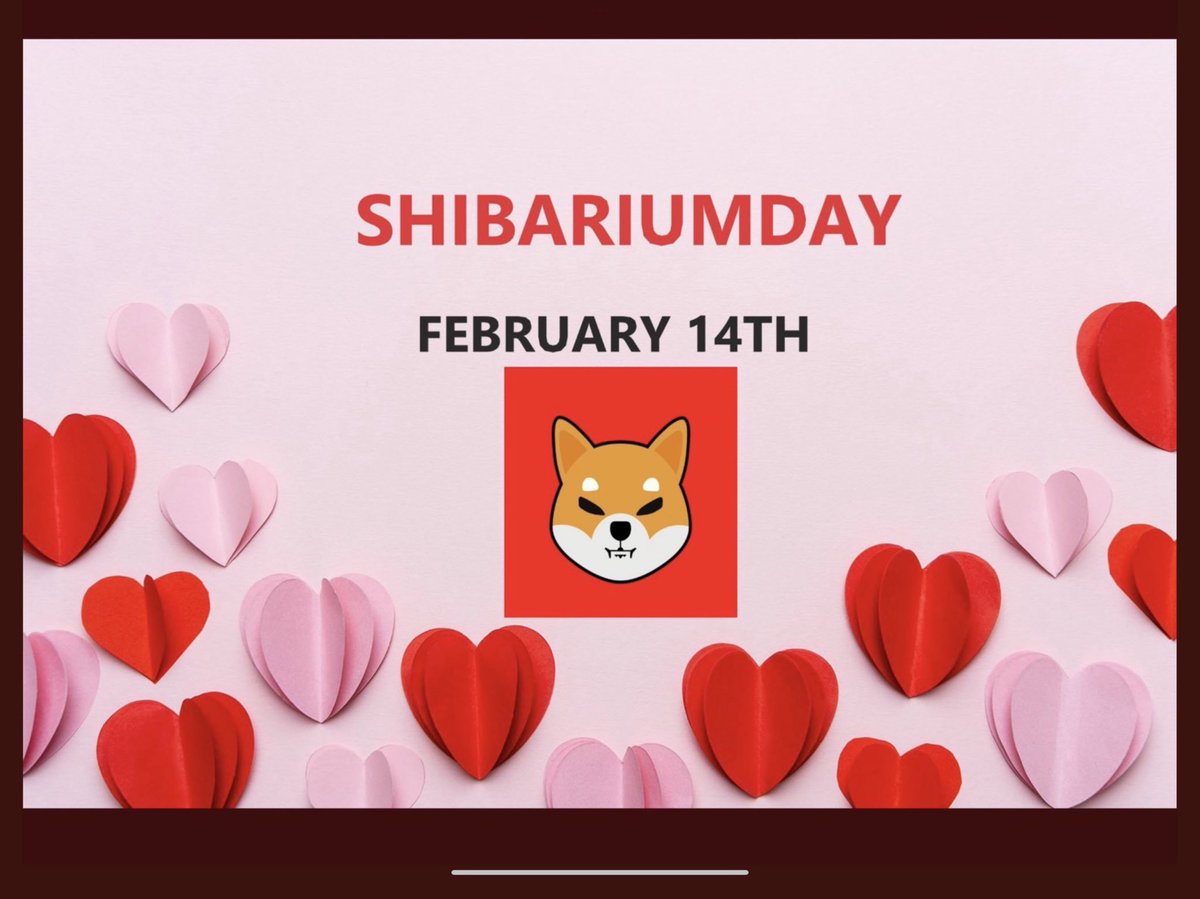 BezosCrypto's tweet photo. 👀#Shibarium 🔥 LAUNCH EXPECTED ON VALENTINES DAY CONFIRMED‼️

EVERY TRANSACTION ON SHIBARIUM WILL BURN  $SHIB

That’s The Reason Why @ShytoshiKusama said:

#ShibaInu IS IN THE CENTER

KEEP POSTED WITH ANNOUNCEMENTS BY FOLLOWING @ShibariumNet 

#SHIBA #SHIBARMY #SHIBARMYSTRONG 💪 https://t.co/QSSiUh6LpK