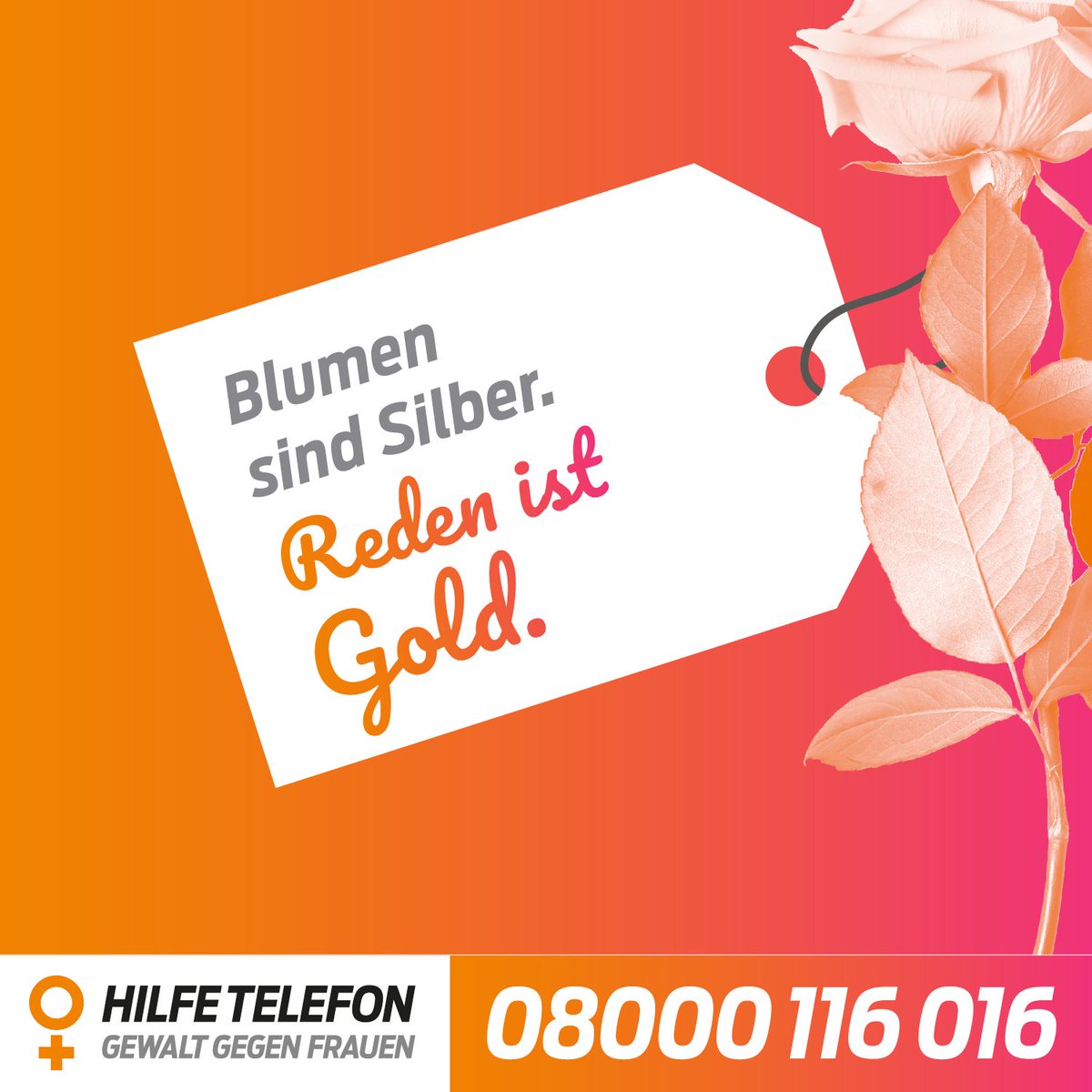 Der morgige Valentinstag steht für Liebe und Romantik. Ganz anders erleben ihn Frauen, die von Gewalt in der Partnerschaft betroffen sind. Machen Sie auf das Angebot des #Hilfetelefons #GewaltGegenFrauen aufmerksam, teilen Sie unser Sharepic und machen Sie Betroffenen Mut!