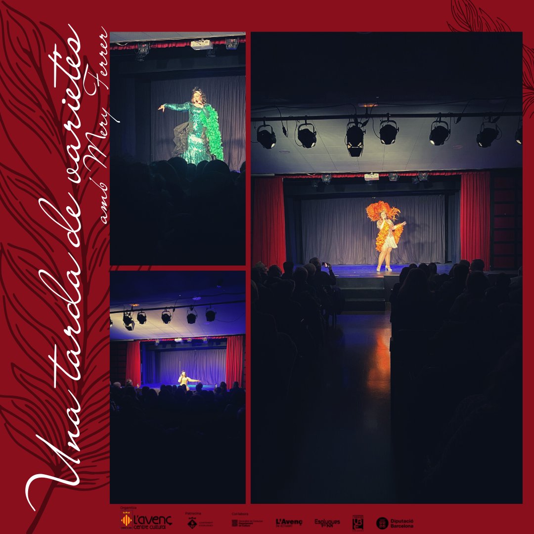 Moltes gràcies a totes les persones que dissabte vau venir al teatre a riure, cantar i gaudir d'aquest espectacle! I gràcies @meryferreroficial per aquesta bona estona! #lavenç #espluguesdellobregat #lavençesplugues #varietes #vedette