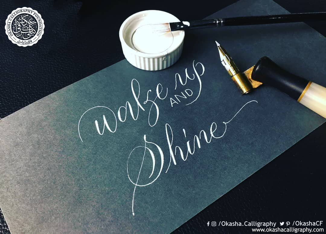 OkashaCF's tweet photo. The magic of calligraphy is such that a simple word becomes a piece of art.
#calligraphy #moderncalligraphy #calligraphymasters #calligraphycommunity #LearnCalligraphy #EnglishCalligraphy #learnenglishcalligraphy #okashacalligraphyfoundation https://t.co/hMRGgrywDX