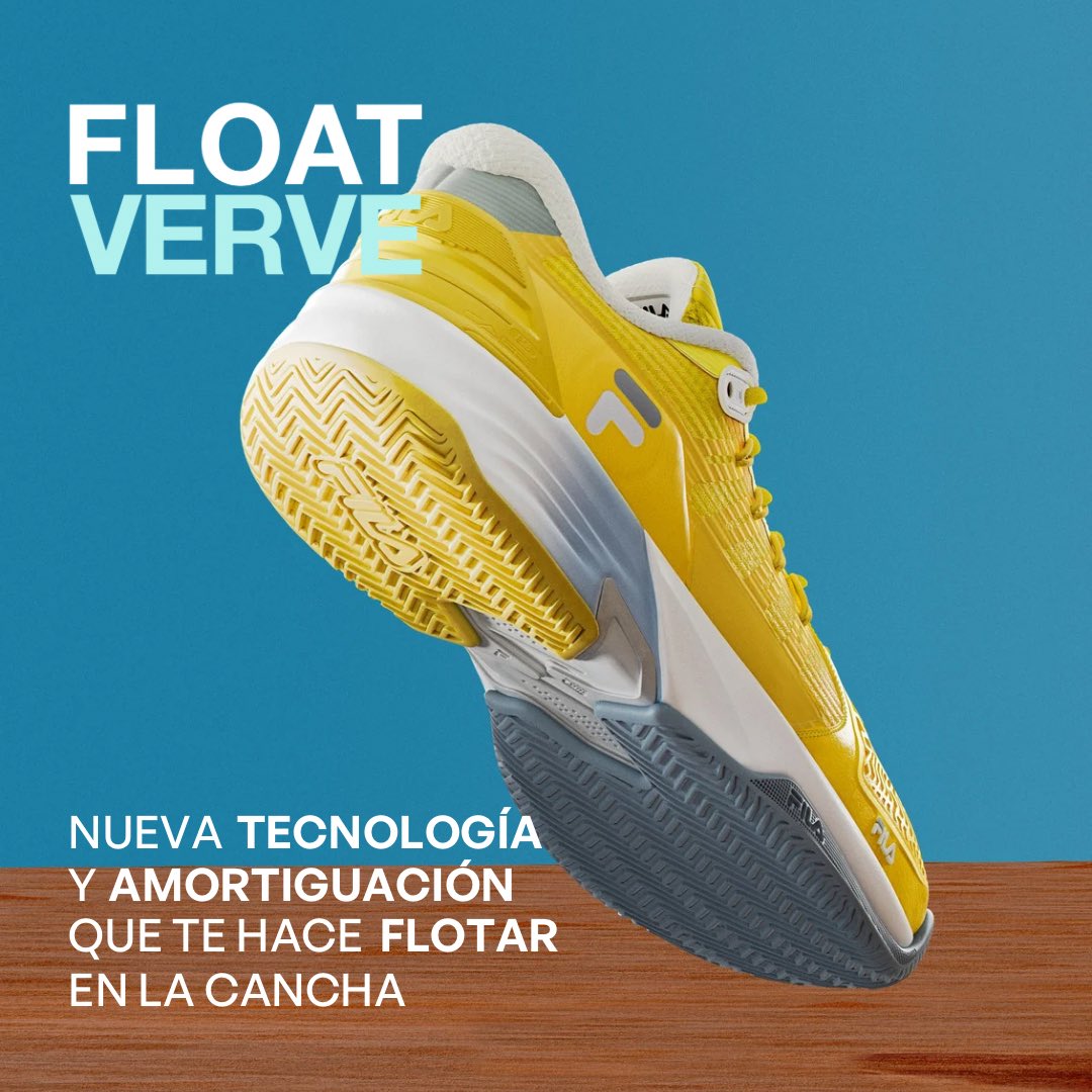 Ya que estamos en mood tenis 🎾 pasamos por acá a mostrarles el nuevo lanzamiento de FILA Tenis > Float Verve.

Están buenas, ¿no? Vas a sentir que flotas en la cancha.

Por supuesto que ya estan online > bit.ly/3K1XDdA