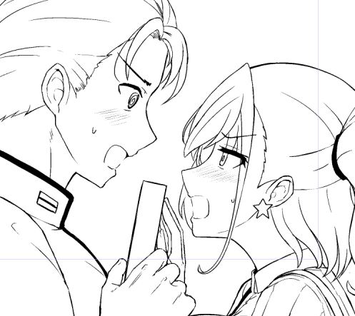 バレンタインのネタ描いてるけど、当日間に合うかは微妙なところ 