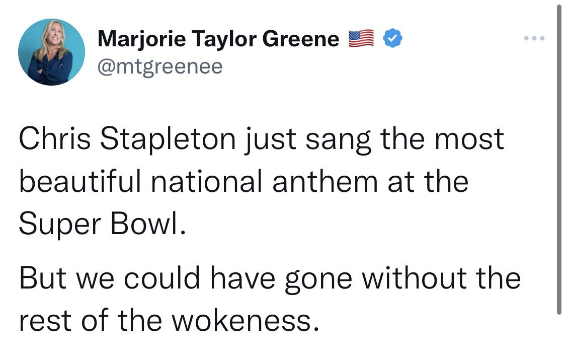 So, what came before the white man sang the national anthem that she wished wasn’t there? Black people, Black music, Black culture. I’ve been telling y’all when white conservatives say “woke,” they mean nigger.