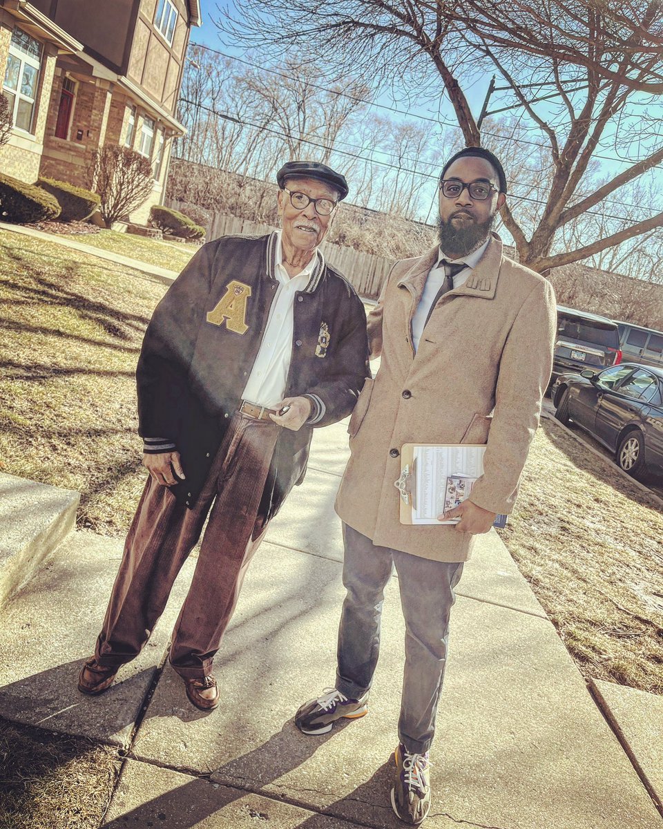 Out Canvassing and met an Elder gentleman (Frat Brother of mines). He promised his vote if I received his advice, which I did. These are moments I will never forget. Such a blessing to get out and engage with the community. Briggsfor6thward.com