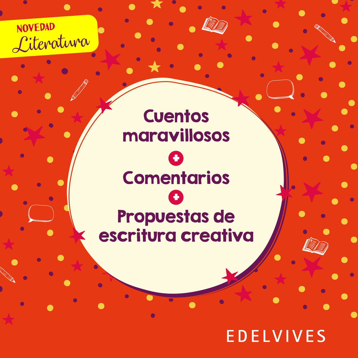 📕"El taller de los cuentos maravillosos" de Natalia Méndez  con ilustraciones de Jimena Tello es un libro-taller de cuentos 🤩 que te va a inspirar ideas y que te va a dar recursos para practicar y mejorar tu escritura 🖊️.

#edelvives #edelviveseducacion #literaturainfantil