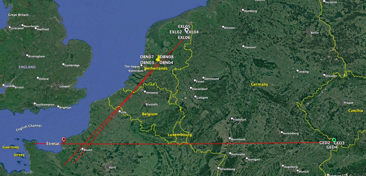 jdassink's tweet image. #Infrasound observations of #Asteroid #Sar2667 @KNMI,  The Netherlands (~450 km) and on @CTBTO station IS26 (~1000 km) in SE Bavaria, Germany.