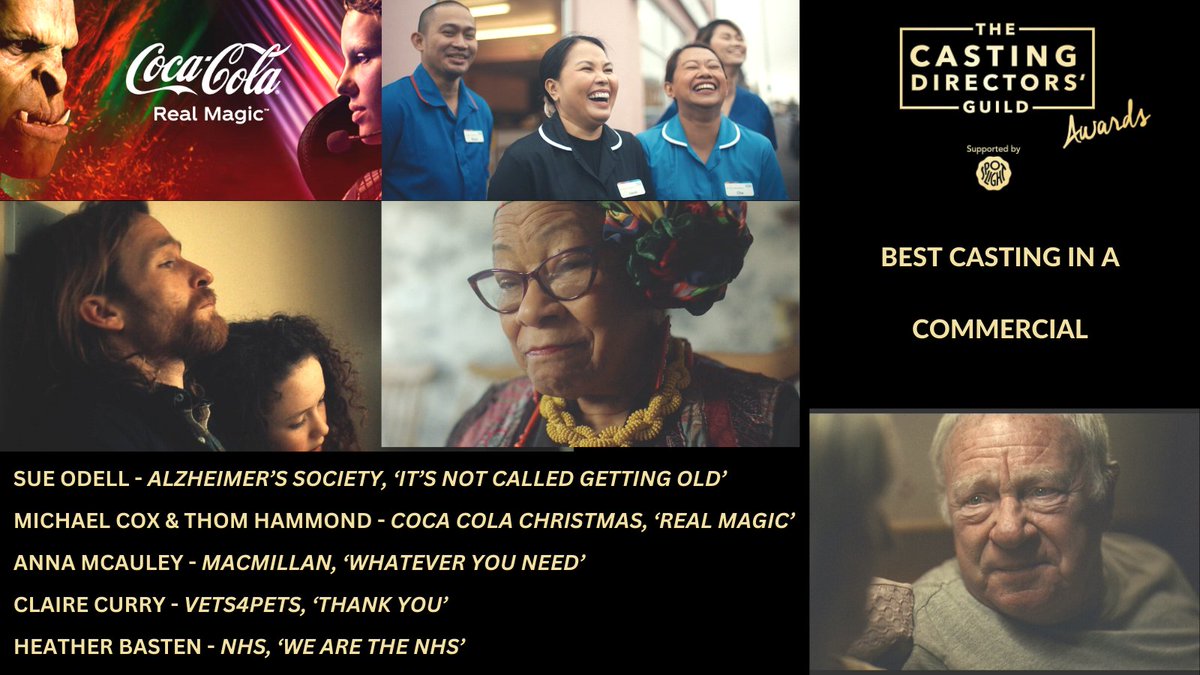 CDGNews's tweet photo. Many congratulations to the nominees for Best Casting in a Commercial #CDGAwards2023
@scorpioredhair @hammondcox @AnnaMcAuley @ccurrycasting @HeatherBCasting https://t.co/KipNfJgFIL