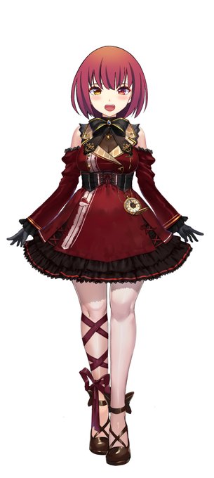 描きました!
 #マリン新髪型予想 