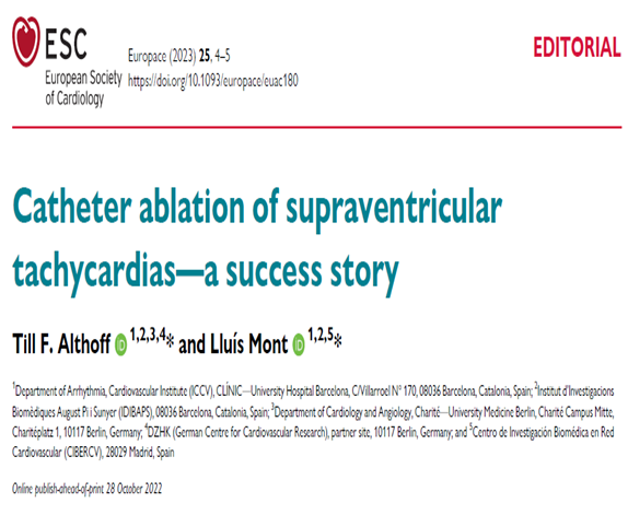La ablación de arritmias ya es motivo de editoriales sobre el éxito histórico de un procedimiento curativo de enfermedades crónicas.
En Uruguay, a falta de un “lobby” sólido y por ser un procedimiento “barato” para los juicios de amparo al sistema, sigue estando fuera del #pias