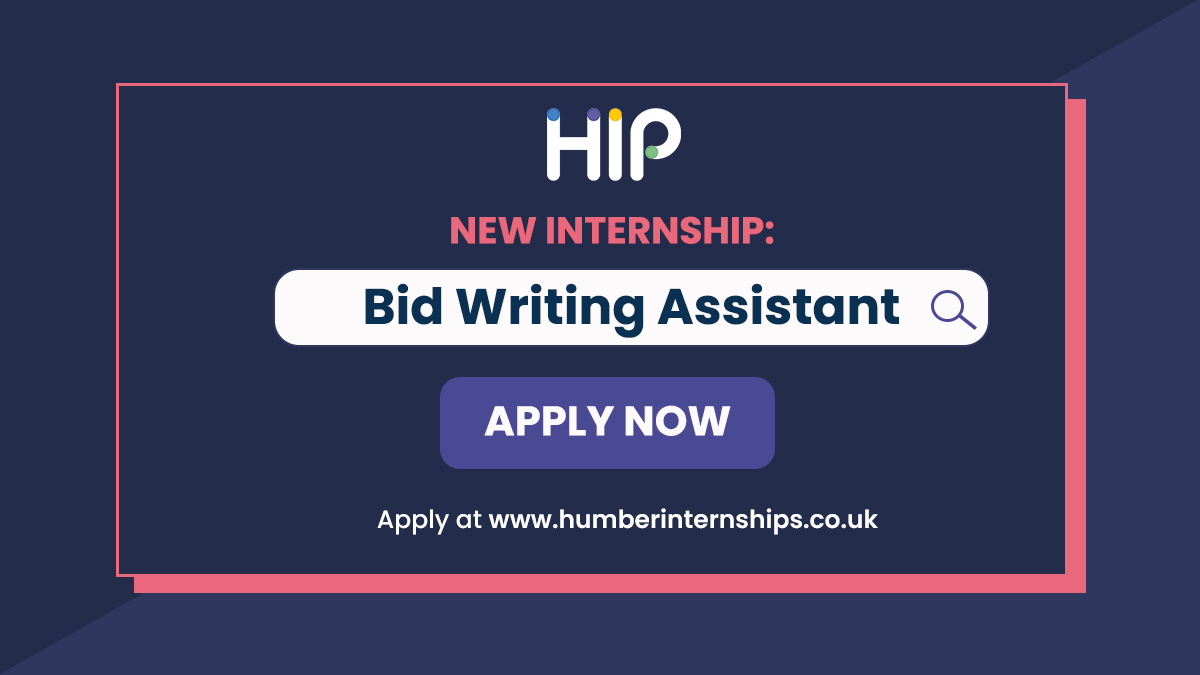 📢 NEW INTERNSHIP - BID WRITING &amp; GRANT APPLICATION ASSISTANT 👇

💼 £12 P/H 
👥 <a href="/Toranj_Tuition/">Toranj Tuition</a>
📍   Hull
🚀 Intern to Perm

👀Humber based Social Science/Humanities graduates or finalists are encouraged to apply. 

Find out more and apply:
👉humberinternships.co.uk/jobs/bid-writi…