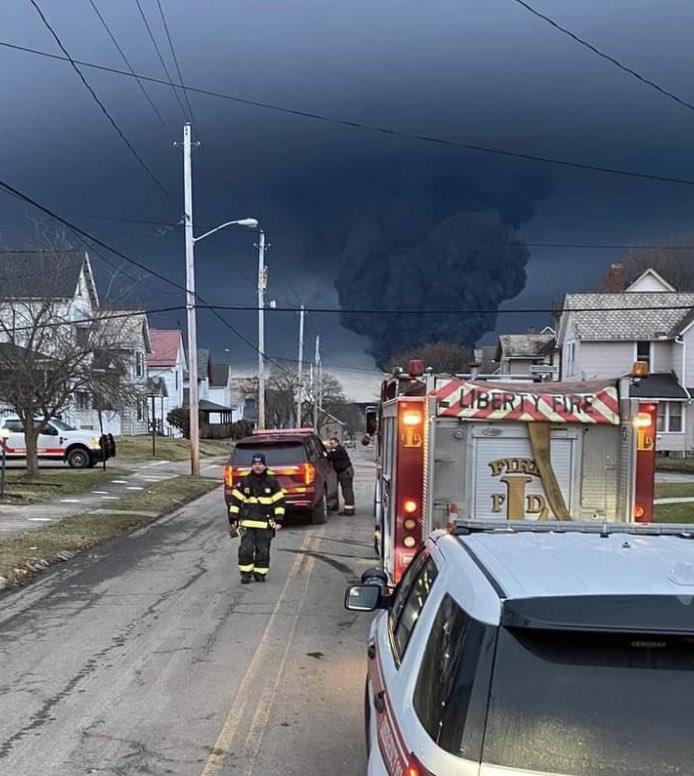 This chemical release in Ohio looks really bad, and the media is barely talking about it. Where are all the climate activists at?