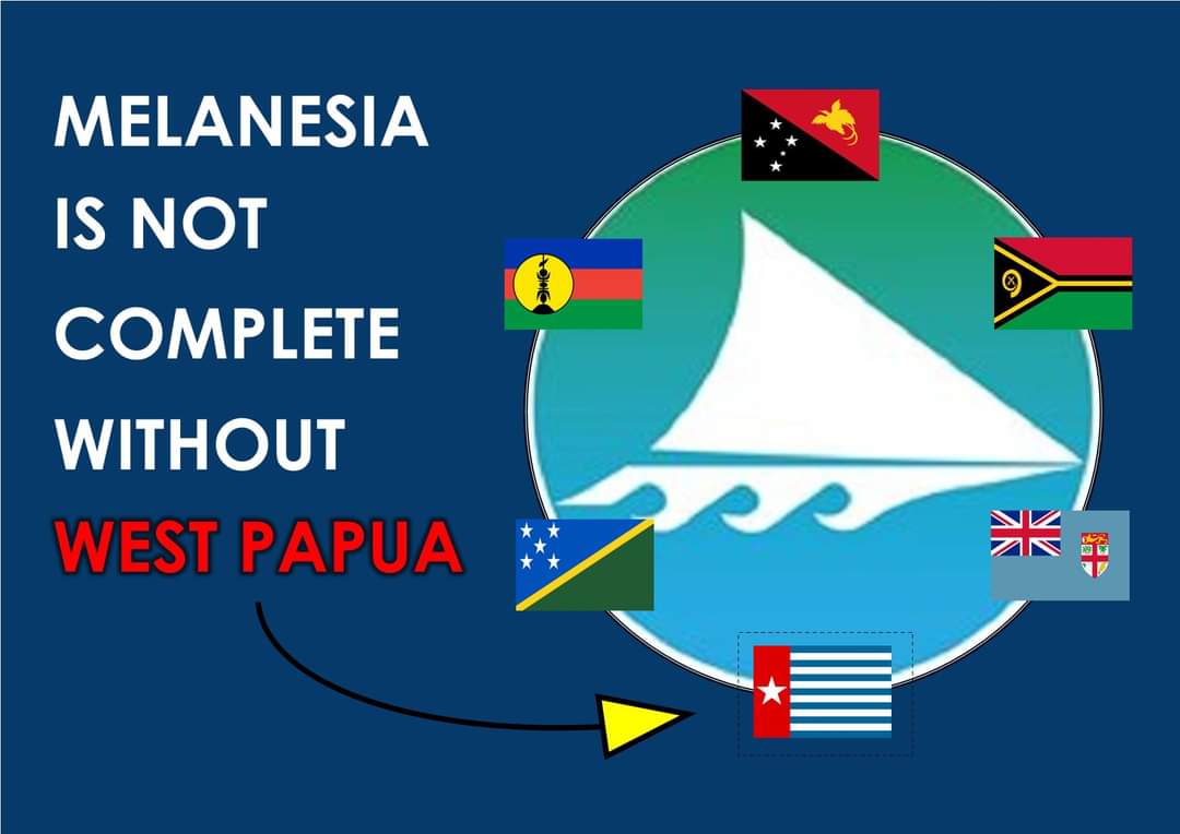 Melanesia is not complete without West Papua. Bring West Papua back to the Melanesian family.

#WP4MSG #SupportWestPapua4MSG 
#Melanesia #pacific #Melanesians #png #fiji #solomonislands #westpapua #vanuatu #kanaky
#FreeWestPapua #PapuaMerdeka