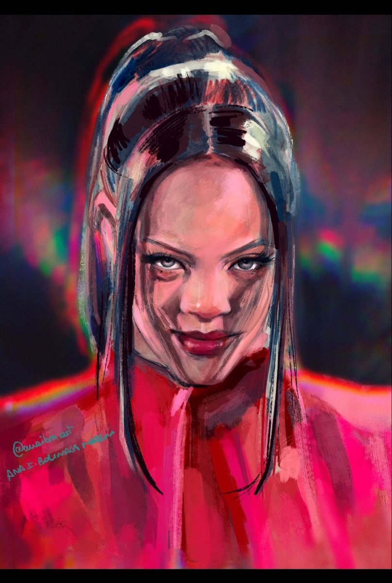 BolinagaI's tweet photo. Quick sketch of #Rihanna in her show in the halftime of the #SuperBowl hope you like this !!
#digitalart #sketch #portrait #Procreate https://t.co/O7ss2Z2qBG