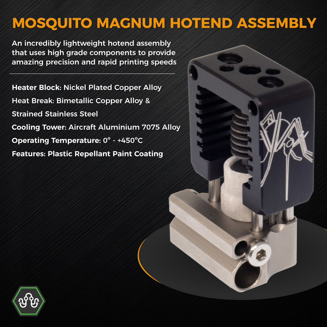 Up your 3D printing game with the Mosquito Magnum hotend assembly from Slice Engineering! 💥 This upgrade packs a punch, offering even higher speeds and the same impressive performance as the original Mosquito hotend. Get ready to print like a pro! ➡ diyelectronics.co.za/store/hotend-a…
