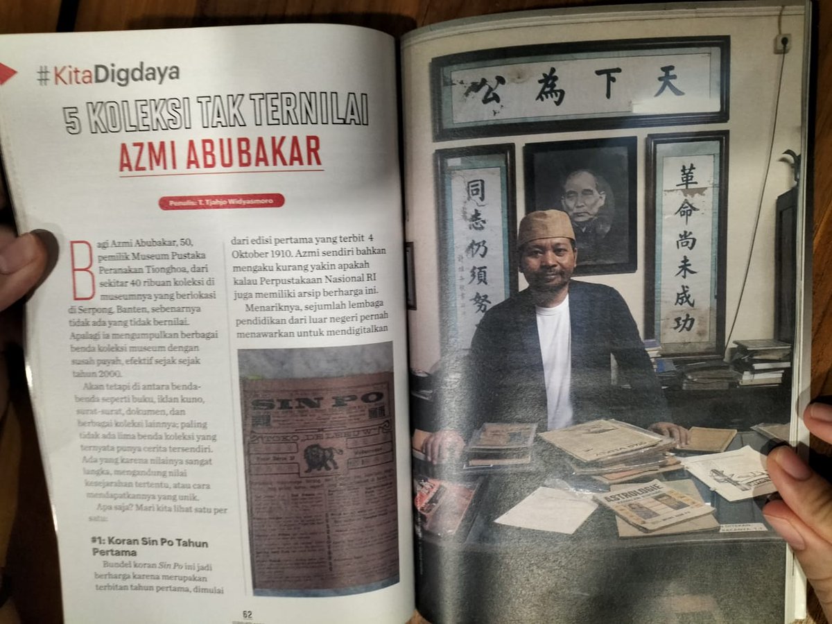 Satu kebanggaan serta kehormatan, dapat merawat dan menjaga jejak sejarah dan budaya Tionghoa. 
Majalah INTISARI edisi Februari 2023