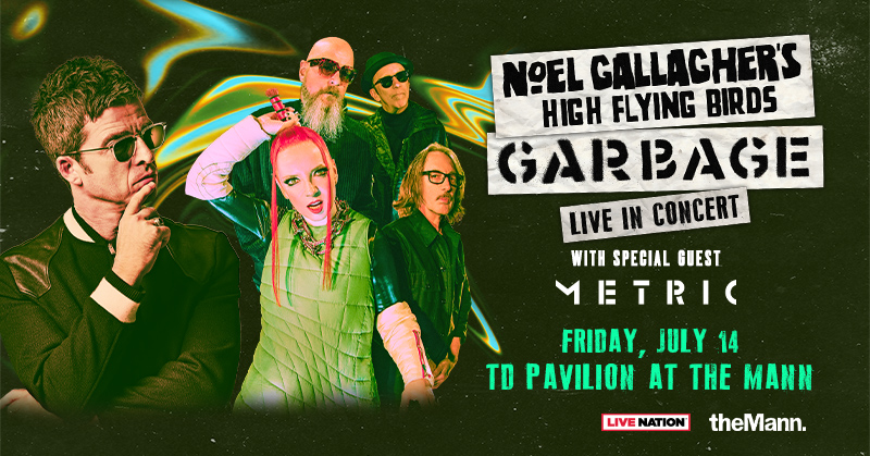 HighmarkMann's tweet image. 𝙅𝙐𝙎𝙏 𝘼𝙉𝙉𝙊𝙐𝙉𝘾𝙀𝘿 ✨ @NoelGallagher's High Flying Birds &amp;amp; @garbage with special guest @Metric on Friday, July 14 at TD Pavilion at the Mann! On sale Friday @ 10AM: bit.ly/3XlHdQo