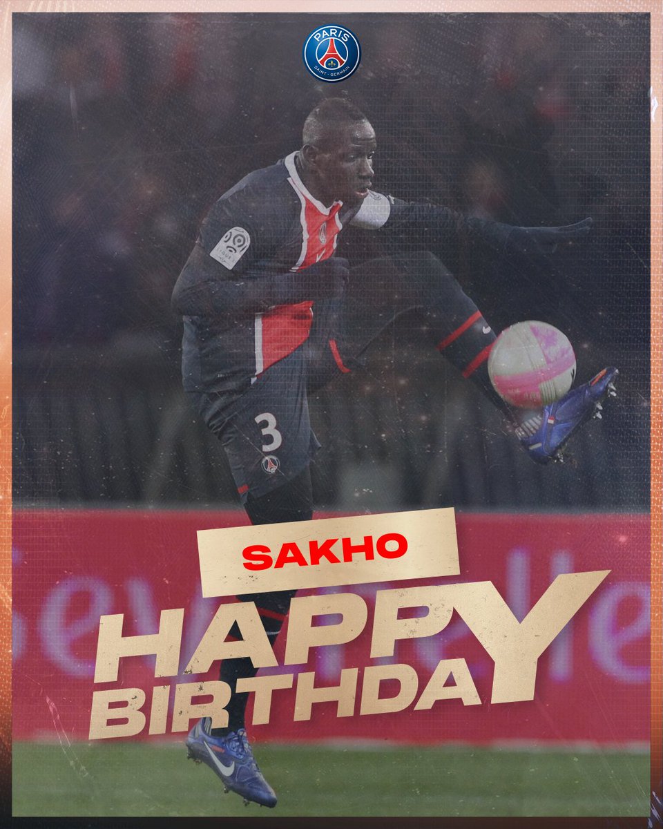 PSG_inside's tweet photo. 🎂 3️⃣3️⃣ ans aujourd'hui pour @mamadousakho ! 

❤️ 𝐽𝑜𝑦𝑒𝑢𝑥 𝑎𝑛𝑛𝑖𝑣𝑒𝑟𝑠𝑎𝑖𝑟𝑒 💙 https://t.co/Crm53ZExP5