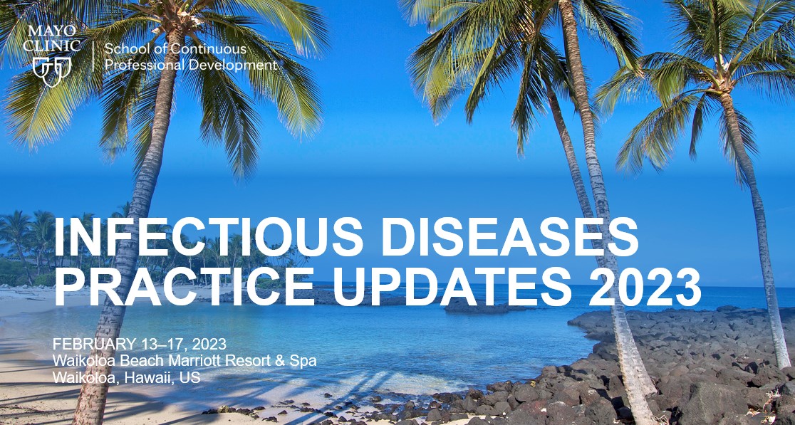 Mayo Clinic Infectious Diseases (@mayoclinicinfd) on Twitter photo Mayo Clinic ID Practice Updates 2023 in Hawai'i begins...
<a href="/ParasiteGal/">Bobbi Pritt, MD</a> <a href="/AbinashVirkMD/">Abinash Virk</a> <a href="/RazonableMD/">Raymund Razonable</a> <a href="/pascalisID/">Pascalis Vergidis MD, MSc</a> <a href="/BadleyAndrew/">Andrew Badley</a> <a href="/LBaddour1/">LBaddour</a> Mayo Clinic ID Practice Updates 2023 in Hawai'i begins...
<a href="/ParasiteGal/">Bobbi Pritt, MD</a> <a href="/AbinashVirkMD/">Abinash Virk</a> <a href="/RazonableMD/">Raymund Razonable</a> <a href="/pascalisID/">Pascalis Vergidis MD, MSc</a> <a href="/BadleyAndrew/">Andrew Badley</a> <a href="/LBaddour1/">LBaddour</a>