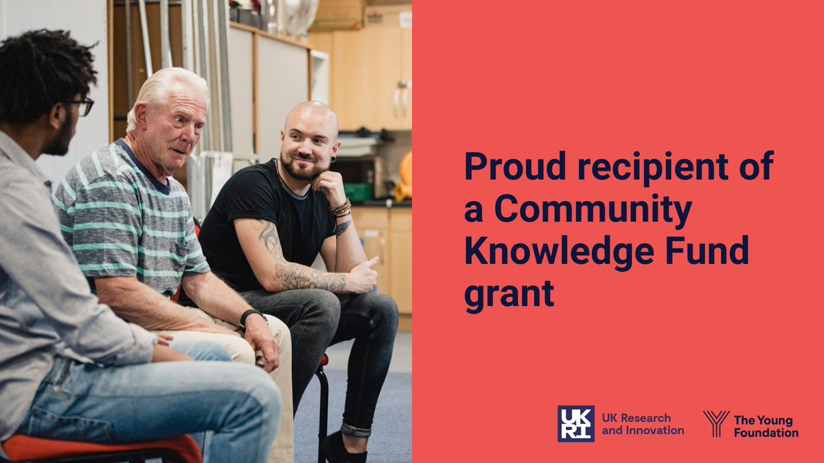 Groundswell have been awarded a Community Knowledge Fund grant from @UKRI_News  😍
Working with @the_young_fdn to develop and test new ideas around peer research.
For more info  👉 youngfoundation.org/community-know…
 #CommunityKnowledgeFund #PeerResearch