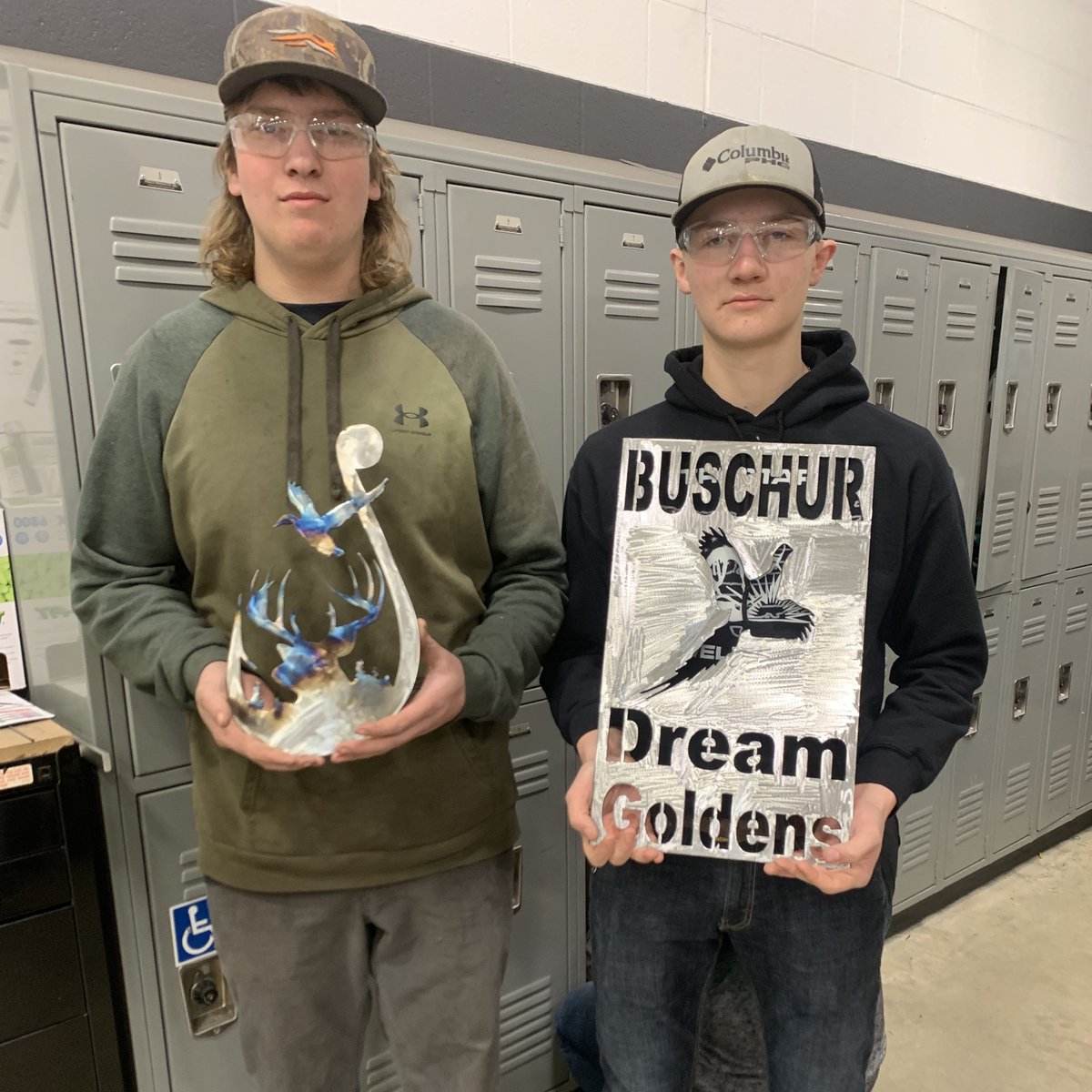 Tristarcc1's tweet photo. Tri Star Career Compact welding students have learned how to operate a CNC plasma cutter.  Some of their projects will be posted here. Thanks to Crown Equipment Corp. for donating the plate steel that allows students to create cool projects! #cncplasma #welding #skilledtrades https://t.co/6MGbTfUd9n