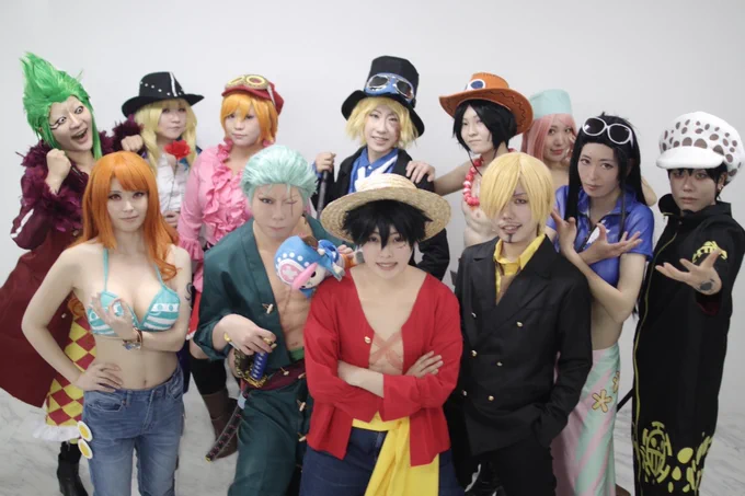 ワンピ併せ#コスプレルフィ ゾロ サンジ ナミ ロビンロー ボニー エースサボコアラ バルトロメオ キャベンディッシュかなせさん() 