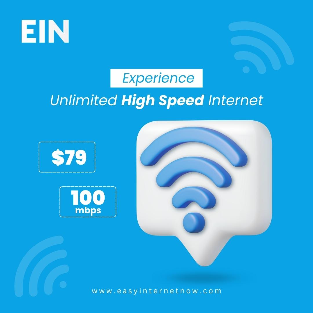 EasyInternetNow's tweet photo. Enjoy 100Mbps unlimited high speed internet at $79/mo. 
Features:
- More Speed
- Less Money
- Unlimited Internet

Check #InternetAvailability in Your Area Now
👉 https://t.co/M59fIUY4H7

#ein #easyinternetnow #unlimitedhighspeedinternet #highspeedinternet #morespeed #lessmoney https://t.co/8DoKLtrzqM